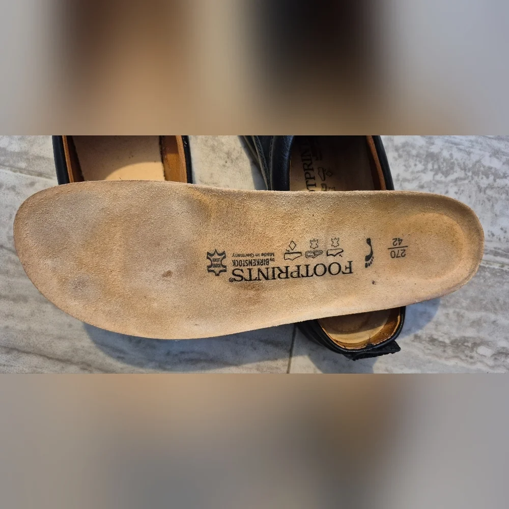 Birkenstock Black and Tan Women's Shoes - Picture 4 of 5